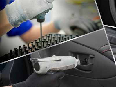 氣動(dòng)螺絲刀進(jìn)行汽車內(nèi)飾拆裝